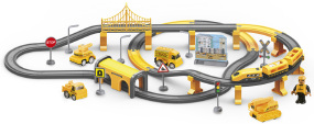 Игровой набор ZIPP Toys "Городской экспресс" 92 детали. Желтый