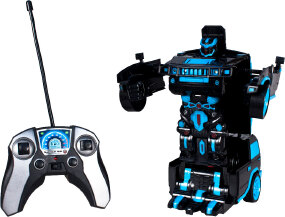 Машинка-трансформер на радиоуправлении Maya Toys "Крутой внедорожник" JT307-1. Цвет: черно-голубой